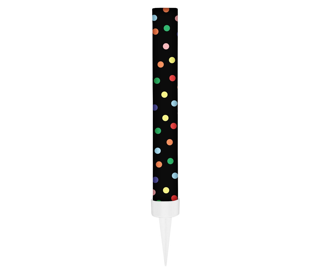 Party fountain Happy Birthday 12 cm/ 1 pc., black